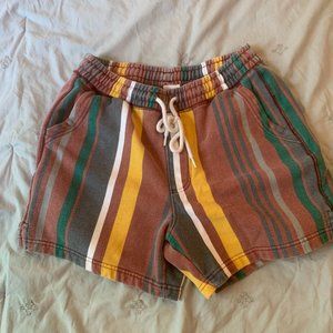 URBAN OUTFITTERS MEN'S STRIPED SWEAT SHORTS